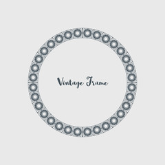 Vector Decorative Circle Frame