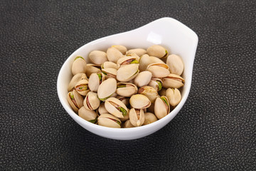 Pistachio nuts heap