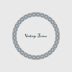 Vector Decorative Circle Frame