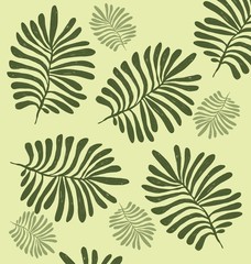 Tropical leaves background 