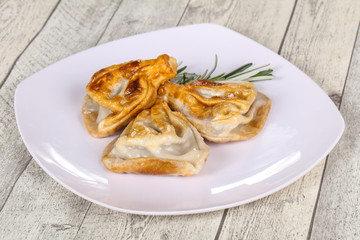 Georgian cuisine - khinkali with meat