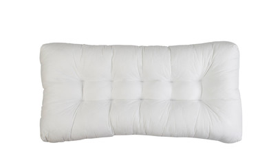 Fototapeta na wymiar big white pillow isolated on white