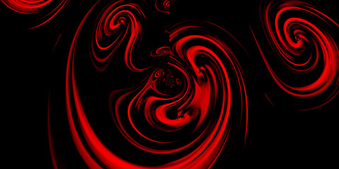 Whirl pastel colors red and black modern