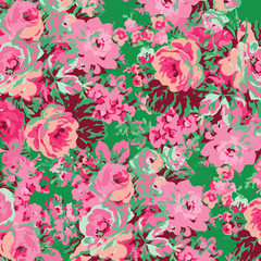 illustration of a beautiful floral bouquet.  watercolor floral pattern, 