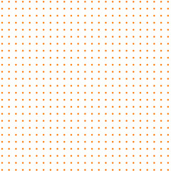 White background with orange dots 