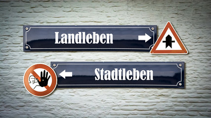 Schild 405 - Landleben