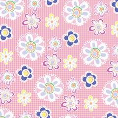 Fashionable pattern in small flowers. Floral background for textiles