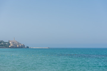 Cityscape of Jaffa as seen from Tel Aviv, Tel Aviv, Israel