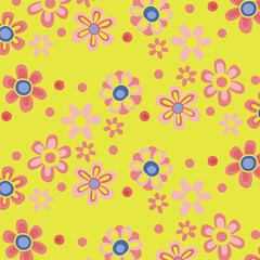 Fashionable pattern in small flowers. Floral background for textiles