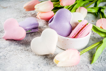Valentine day's macaron cookies
