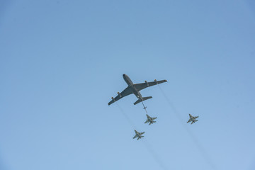 Airshow for the 70th celebration of the independence of Israel, Tel Aviv-Yafo, Israel