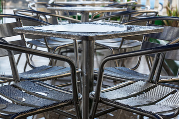 puddle on the table