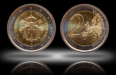 Vatican 2 two euro commemorative coin minted 2013 mint