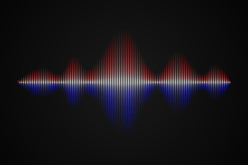 Abstract music sound wave,