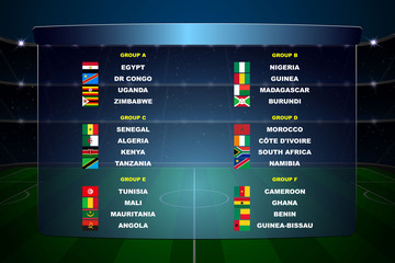 Fototapeta premium Africa nations soccer cup