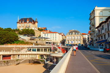 Obraz premium Centre of Biarritz city, France