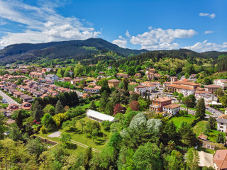 Fototapeta na wymiar Aerial view of Gordexola, Basque country, Spain.