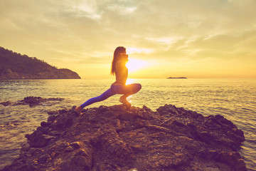 concept of healthy life and natural balance between body and mental development
