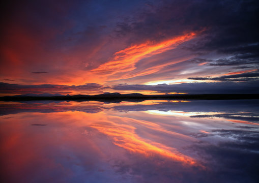 Loch More Sunset, Caithness, Scotland