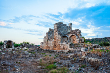 Fototapeta na wymiar Perge ancient anatolian city, Antalya