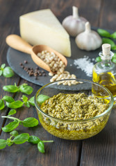 Ingredients for pesto