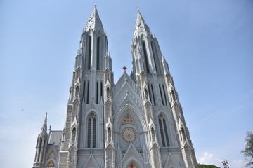 Fototapeta na wymiar Cathedral of St. Joseph and St. Philomena, Mysore, Karnataka, India
