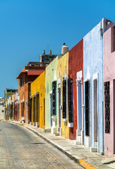 Colonial architecture in Campeche, Mexico