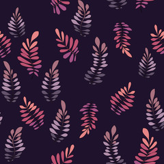 Texture with flowers and plants. Floral ornament. Original flowers pattern.