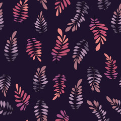 Texture with flowers and plants. Floral ornament. Original flowers pattern.