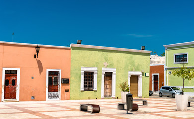 Colonial architecture in Campeche, Mexico