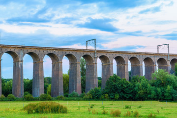 Obraz premium Dusk at Digswell Viaduct in the UK