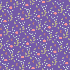 Leaves texture pattern.Watercolor floral background