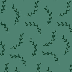 Leaves texture pattern.Watercolor floral background