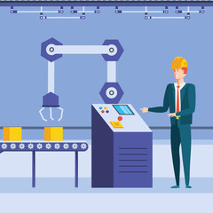 engineer in technified factory