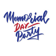 Happy Memorial Day party sign