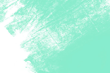 Obraz premium white mint blue green paint brush strokes background 