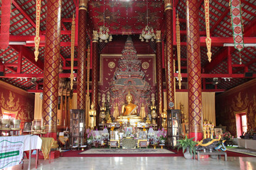 in a buddhist temple (Wat Chiang Man) in chiang mai (thailand) 