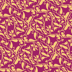 Fototapeta na wymiar Floral bouquet pattern with small flowers and leaves