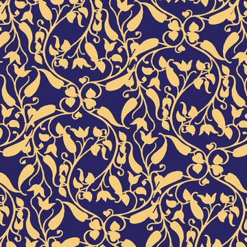Floral bouquet pattern with small flowers and leaves © Erkan-design