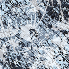 Leaves texture pattern.Watercolor floral background.