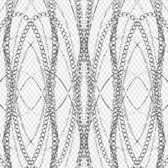 Chains Pattern. Fashion Background Chain for Fabric, Textile, Wallpaper