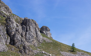 Cliffs in the French Alps