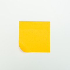 colour  paper stick note on a white background