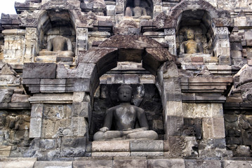 Details of the Borobudur - Jogjakarta - Java - Indonesia