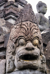 Fototapeta na wymiar Details of the Borobudur - Jogjakarta - Java - Indonesia