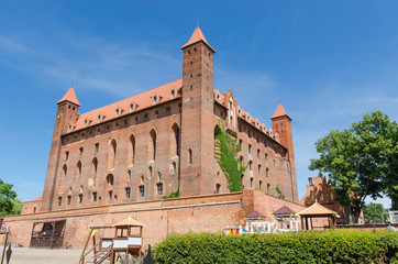 Fototapeta na wymiar Teutonic castle in Gniew on the Vistula river, Poland