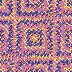 Obraz premium Bright 80's. pattern Background. geometric shapes