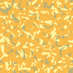 Desert camouflage of various shades of orange and yellow colors