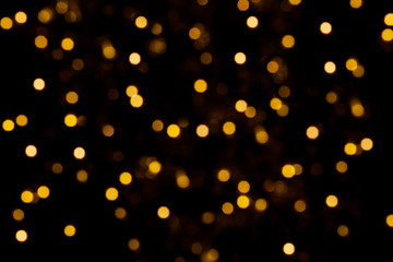 Realistic bokeh lights. Beautiful Christmas background.