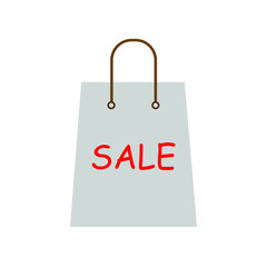 Shopping Bag Icon Gift box with bow 